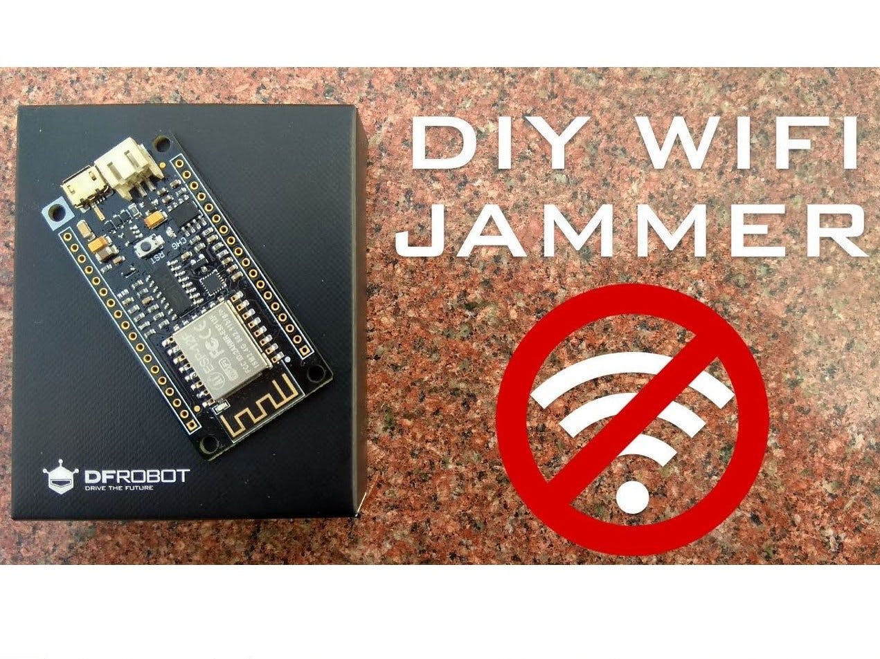 WiFi Jammer/esp8266 nodemcu v3 developement board 